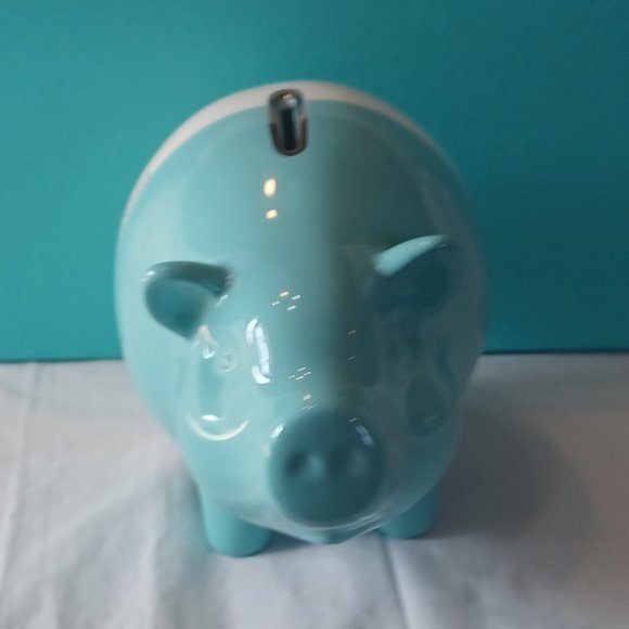 NEW Tiffany & Co Colorblock Piggy Bank in Earthenware - Picture 10 of 13
